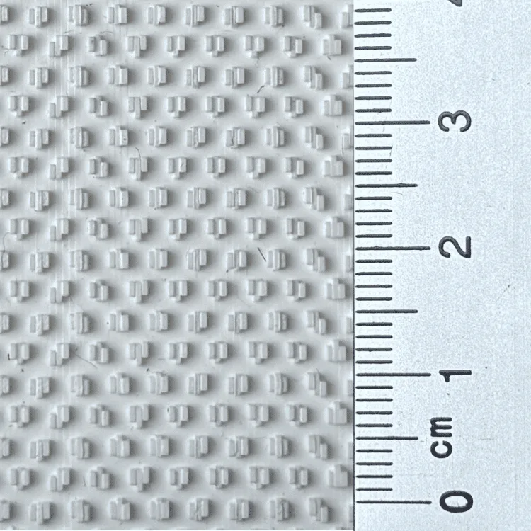 Transparent FDA PVC roller covering dimple profile 2.4 mm